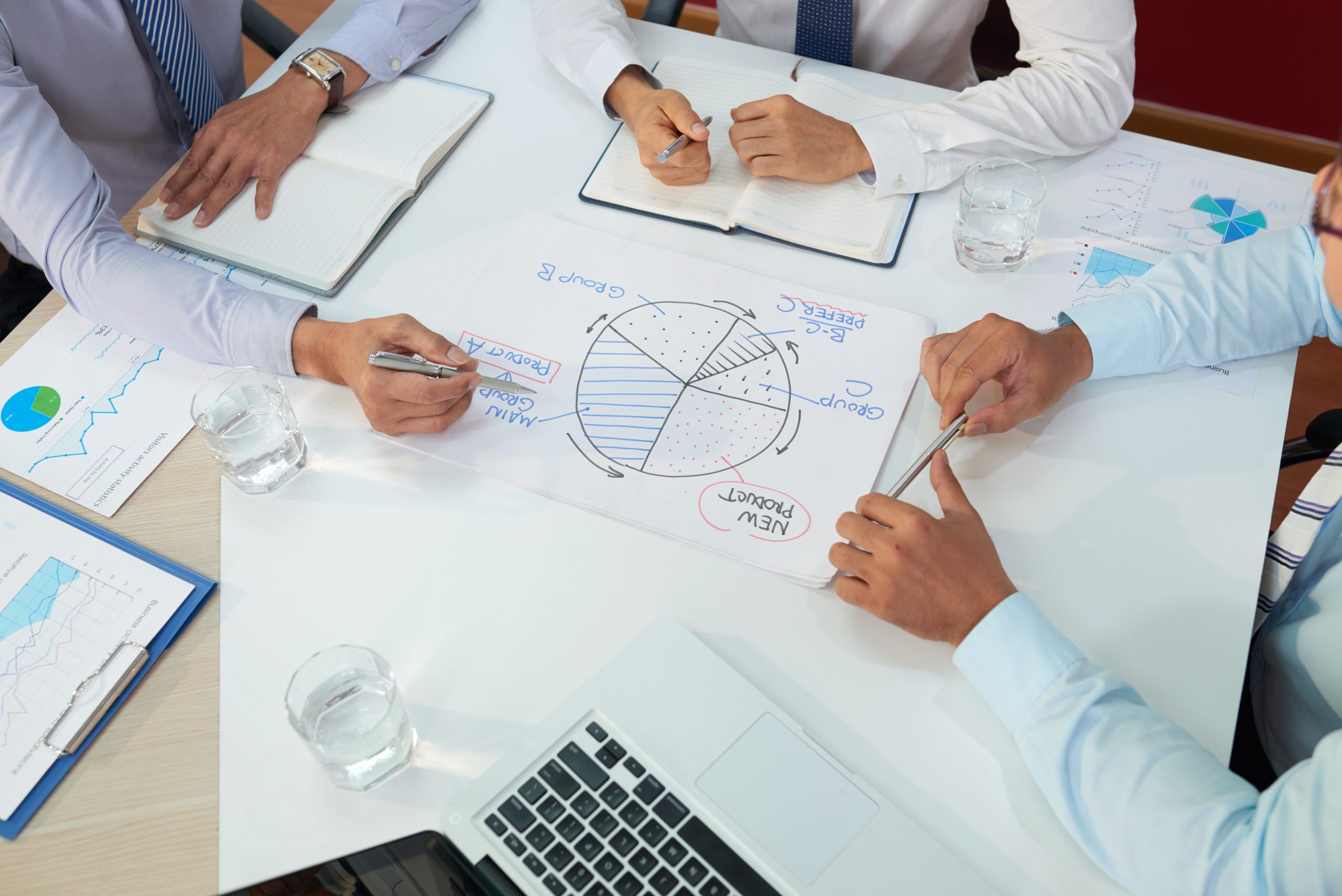 Business executives having meeting